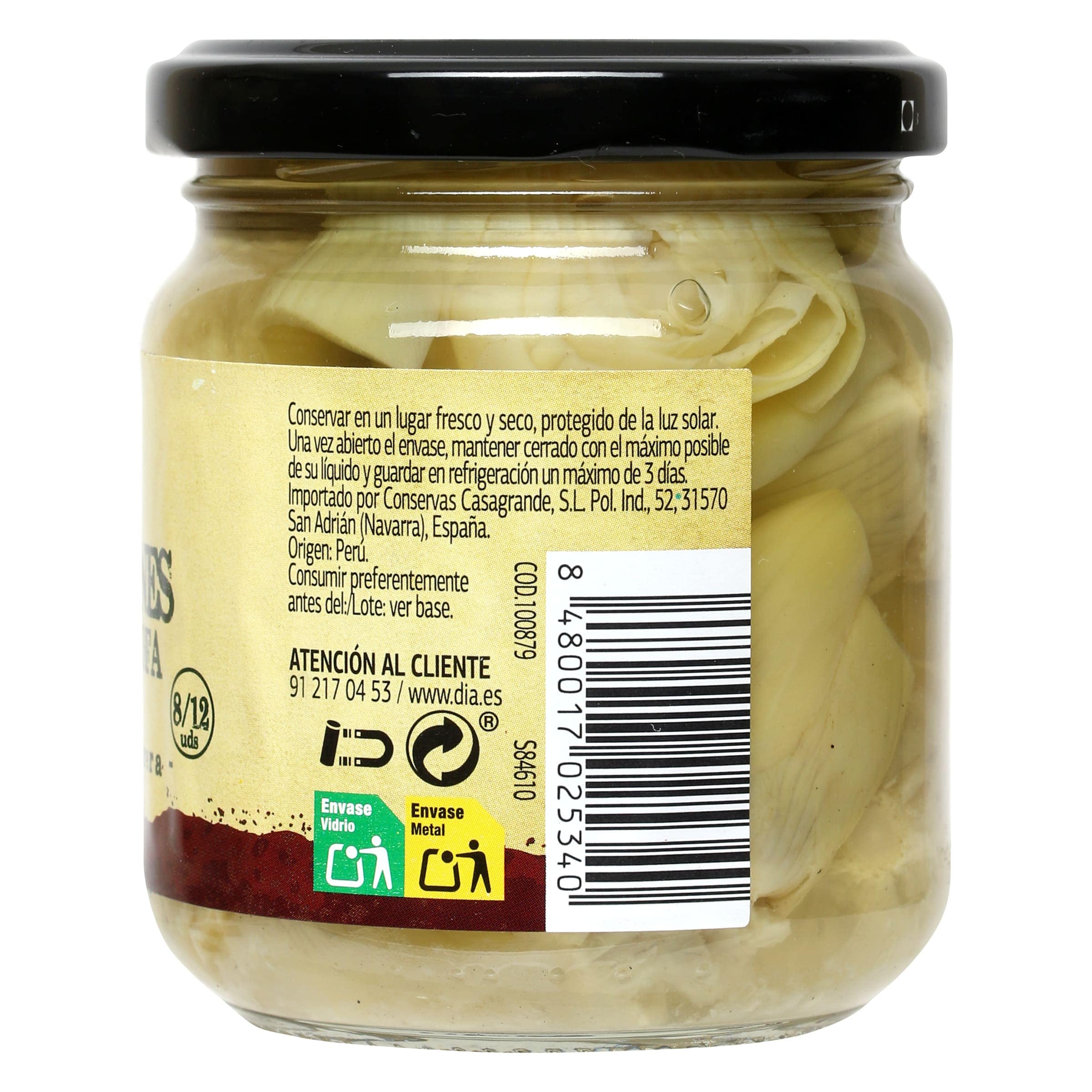 Corazones de alcachofas Dia Vegecampo 115 g