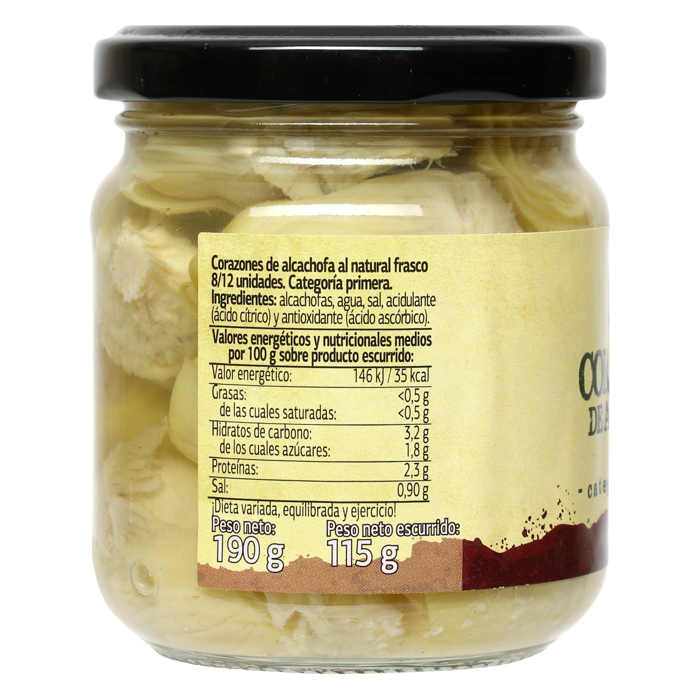 Corazones de alcachofas Dia Vegecampo 115 g