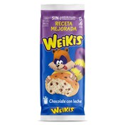 Bollería con pepitas de chocolate con leche Weikis bolsa 240 g