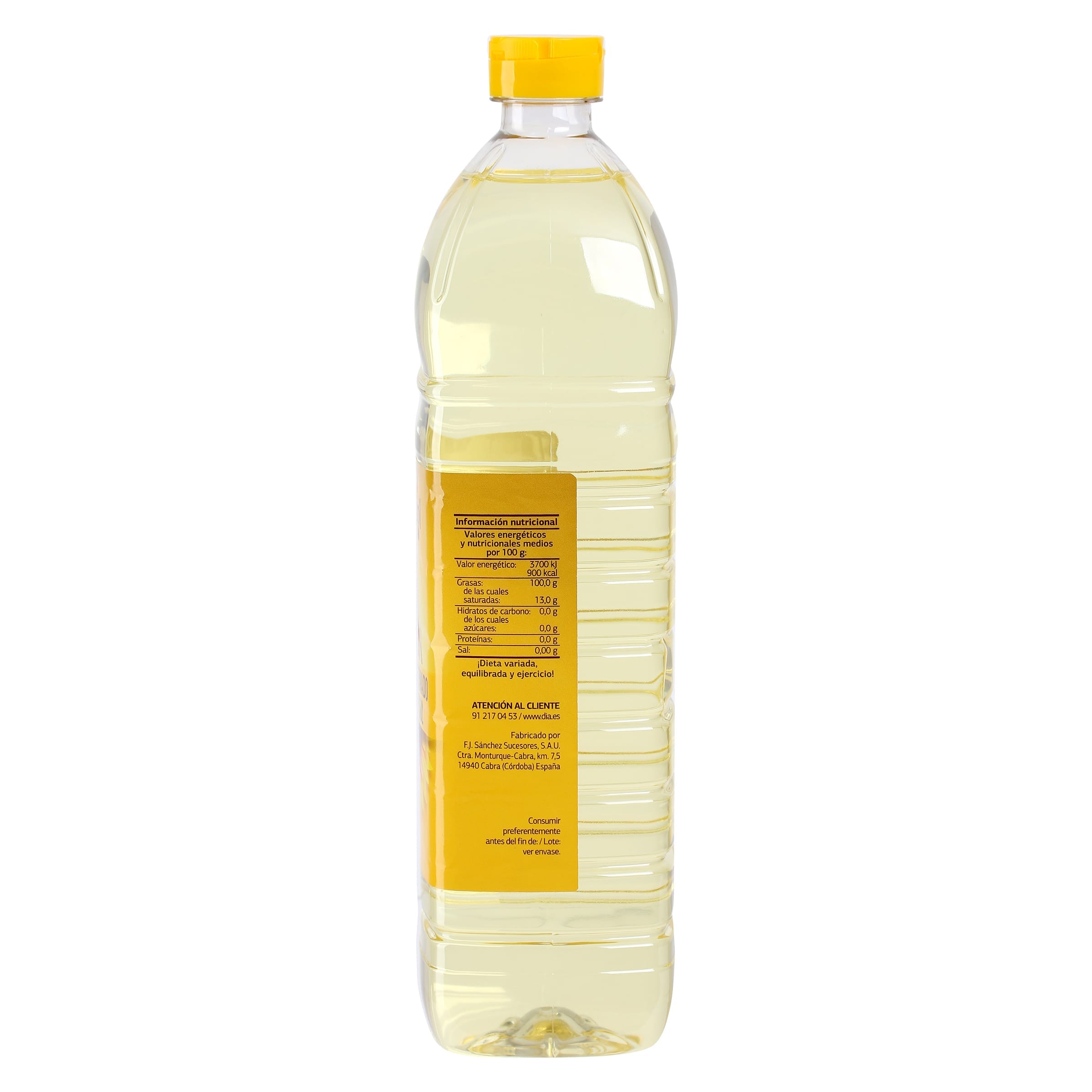 Aceite refinado de girasol Diasol 1 L