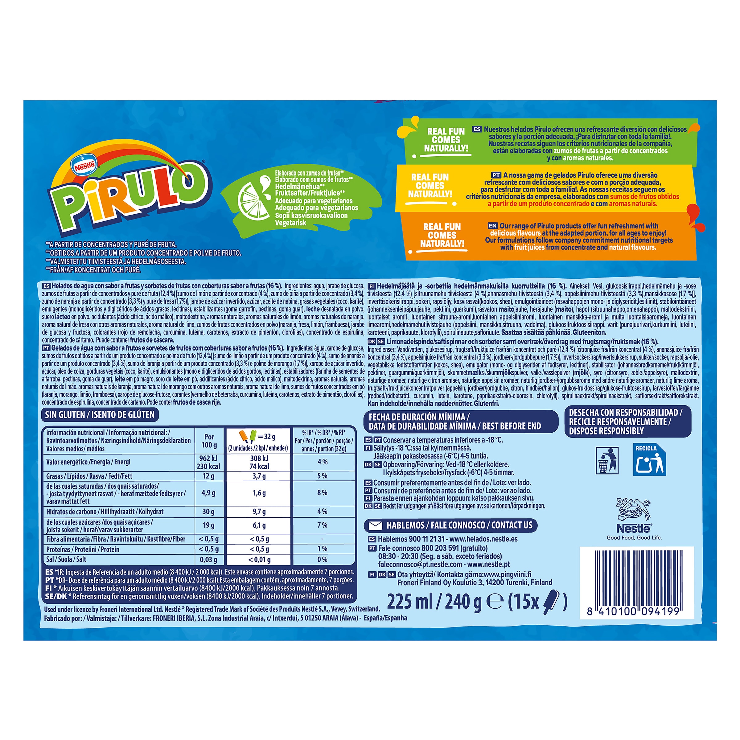 Fantasmikos Nestlé 15 unidades 240 g