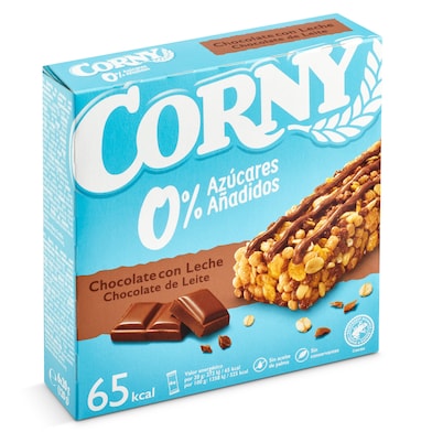 Barritas de cereales con chocolate con leche Corny caja 120 g-0
