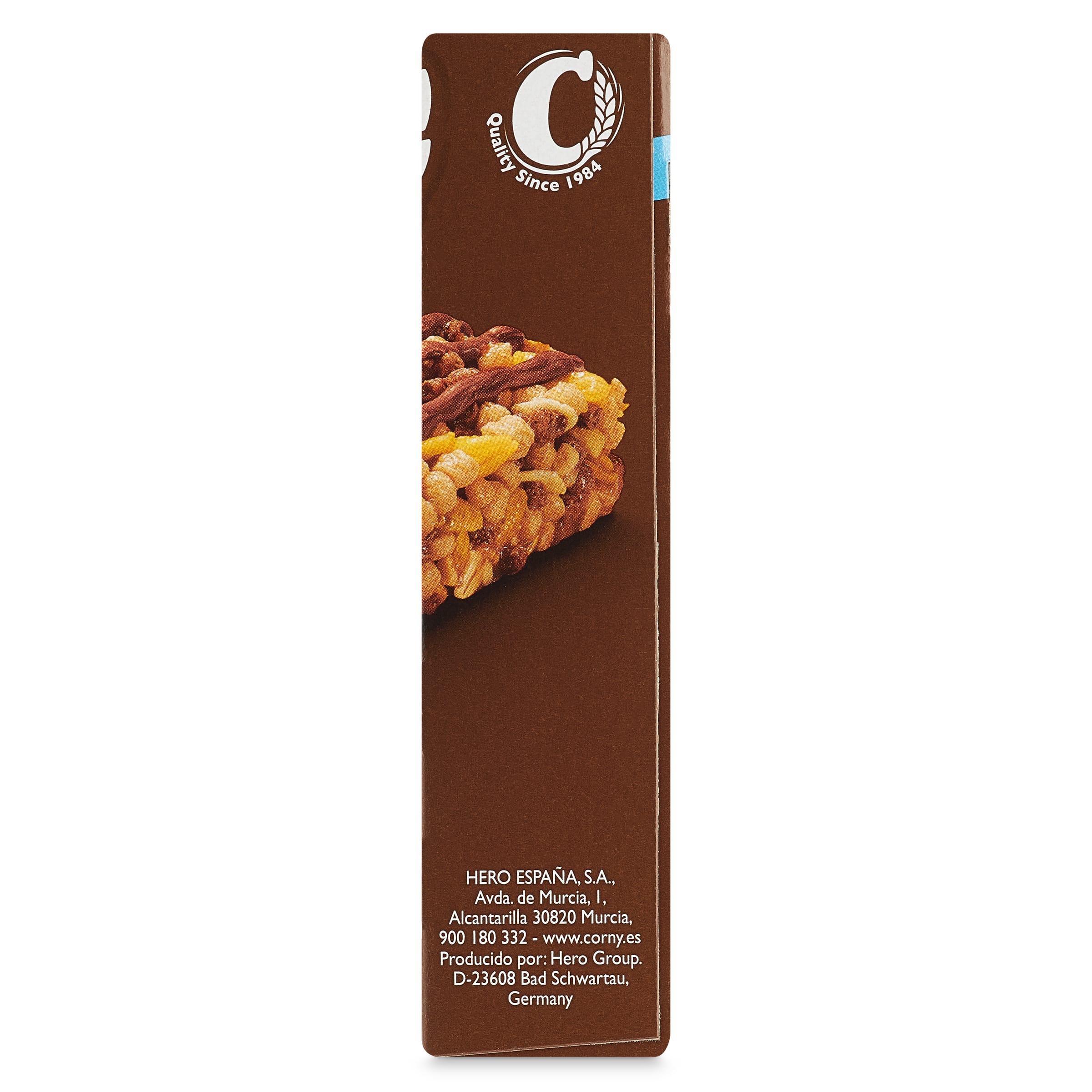 Barritas de cereales con chocolate con leche Corny 120 g