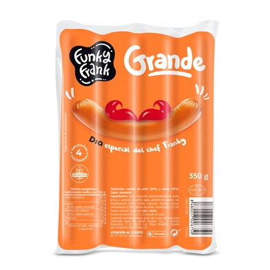 Salchichas súper Funky Frank de Dia bolsa 350 g-0 Salchichas súper Funky Frank de Dia bolsa 350 g-0