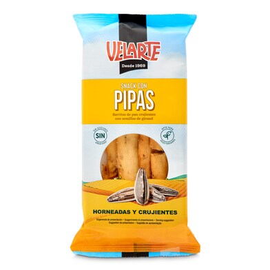 Palitos de pan con pipas Velarte bolsa 80 g-0