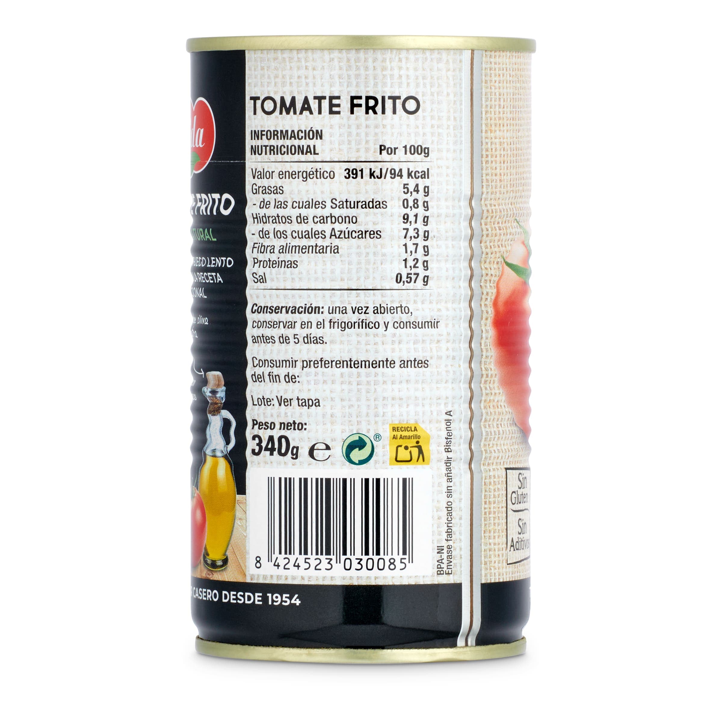 Tomate frito estilo casero Hida 340 g