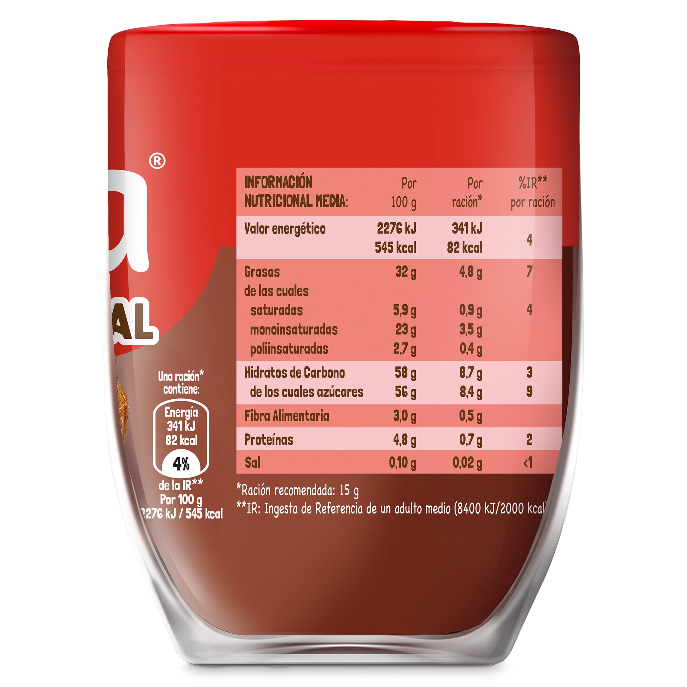 Crema de cacao con avellanas original Nocilla 360 g