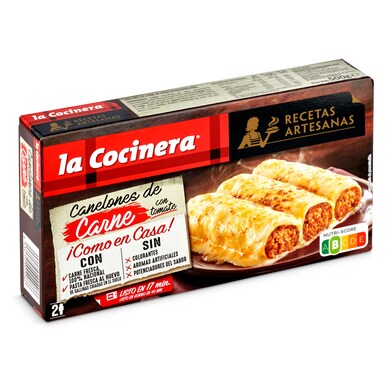 Canelones de carne La cocinera caja 530 g-0 Canelones de carne La cocinera caja 530 g-0