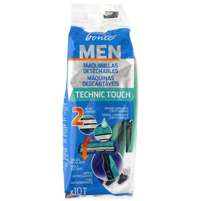 Maquinilla desechable 2 hojas cabezal basculante Bonté Homme de Dia bolsa 10 unidades-0 Maquinilla desechable 2 hojas cabezal basculante Bonté Homme de Dia bolsa 10 unidades-0