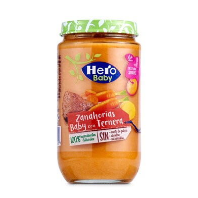 Zanahorias con ternera Hero frasco 235 g-0