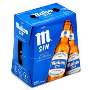 Cerveza sin alcohol Mahou botella 6 x 25 cl