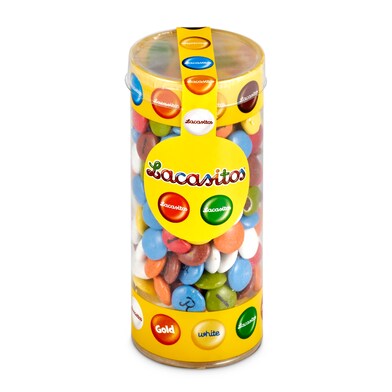 Grageas de chocolate con leche Lacasa bote 225 g-0 Grageas de chocolate con leche Lacasa bote 225 g-0