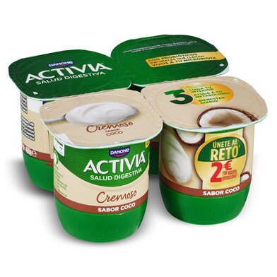 Bífidus cremoso sabor coco Activia pack 4 x 115 g-0 Bífidus cremoso sabor coco Activia pack 4 x 115 g-0