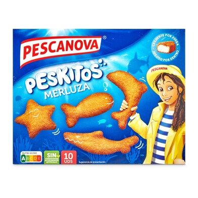Peskitos de merluza empanada Pescanova caja 400 g-1 Peskitos de merluza empanada Pescanova caja 400 g-1