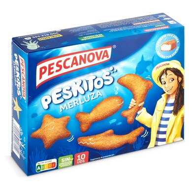 Peskitos de merluza empanada Pescanova caja 400 g-0 Peskitos de merluza empanada Pescanova caja 400 g-0