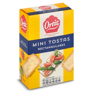 Mini tostadas rectangulares Ortiz caja 100 g-0