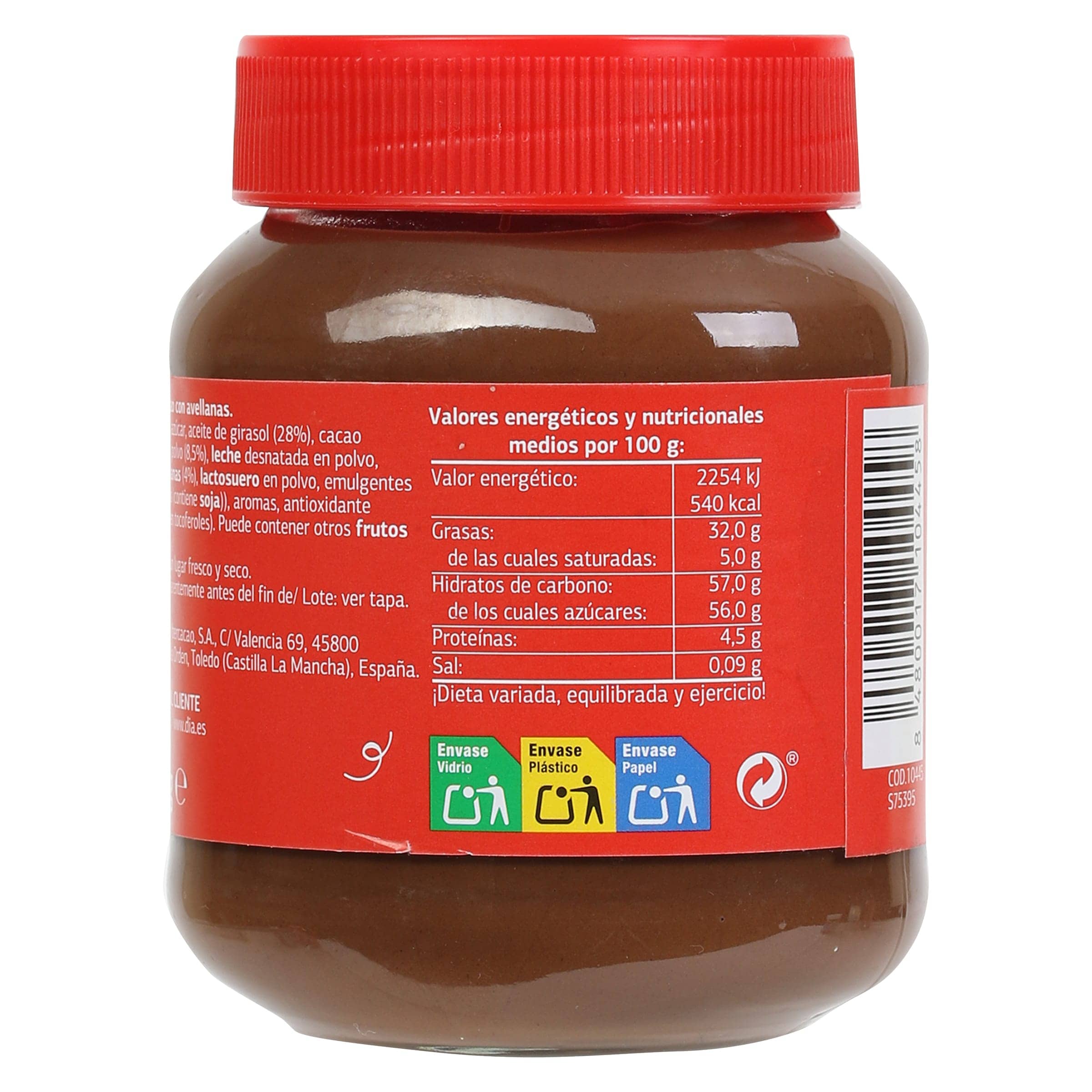 Crema al cacao Dia Temptation 400 g