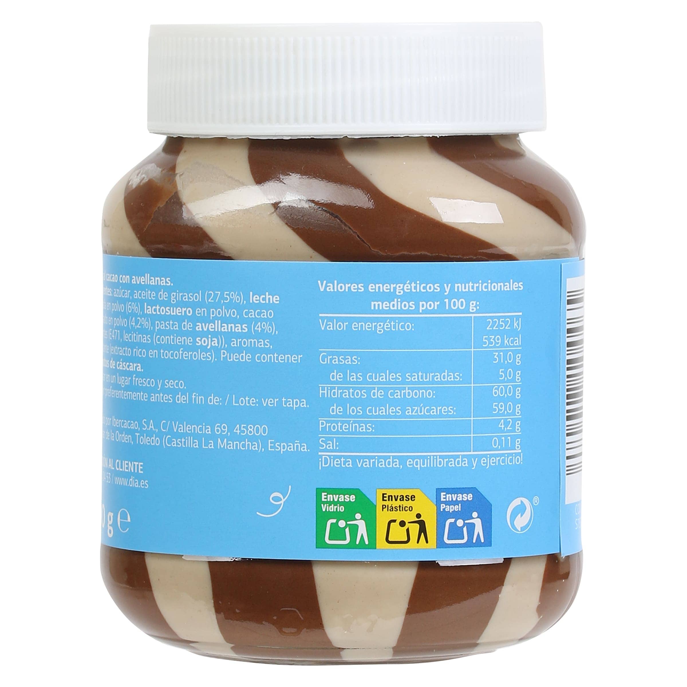Crema al cacao duo Dia Temptation 400 g