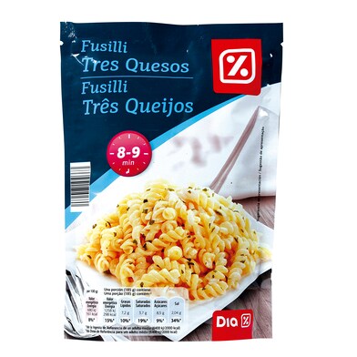 Fusilli 3 quesos con finas hierbas Dia sobre 145 g-0 Fusilli 3 quesos con finas hierbas Dia sobre 145 g-0
