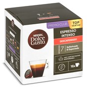 Café en cápsulas espresso intenso descafeinado Nescafé Dolce Gusto caja 16 unidades