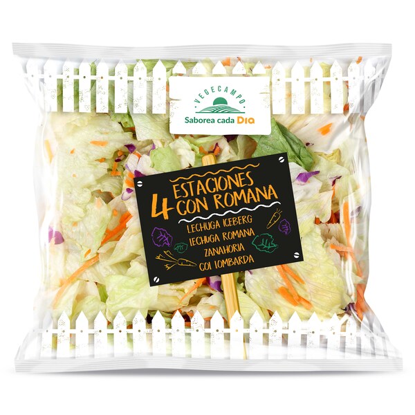 Ensalada 4 Estaciones Dia Vegecampo Bolsa 250 Gr.