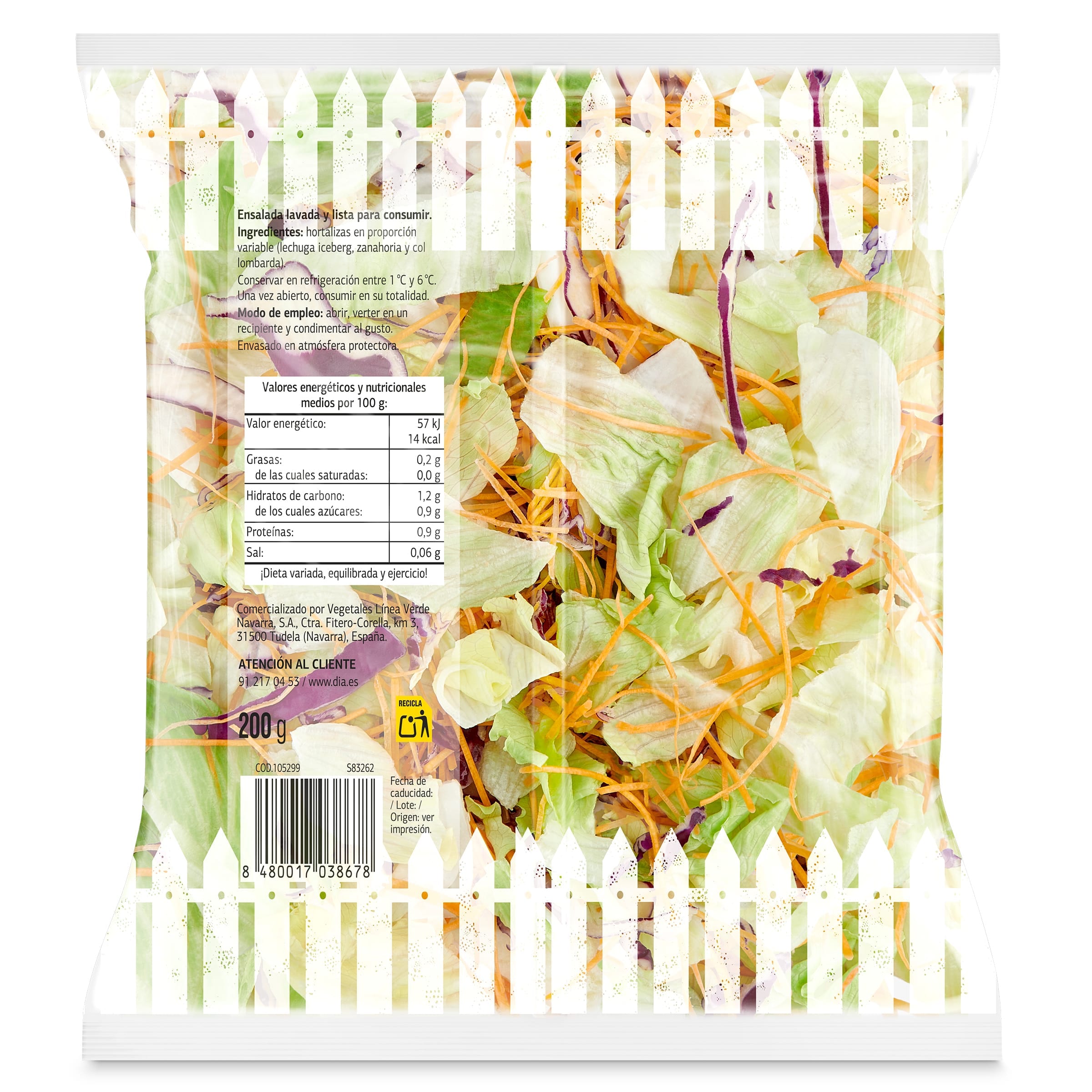 Ensalada 4 estaciones Dia Vegecampo 200 g