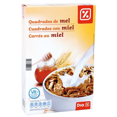 Cereales cuadrados con miel Gran Dia caja 500 g-0