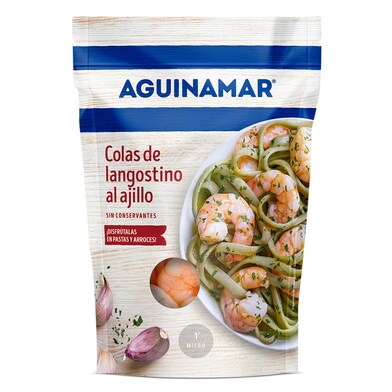 Colas de langostino al ajillo Aguinamar bolsa 105 g-0 Colas de langostino al ajillo Aguinamar bolsa 105 g-0