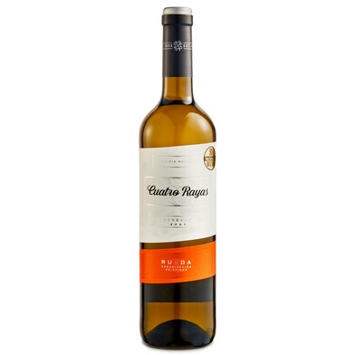 Vino blanco verdejo D.O. Rueda Cuatro rayas botella 75 cl-0