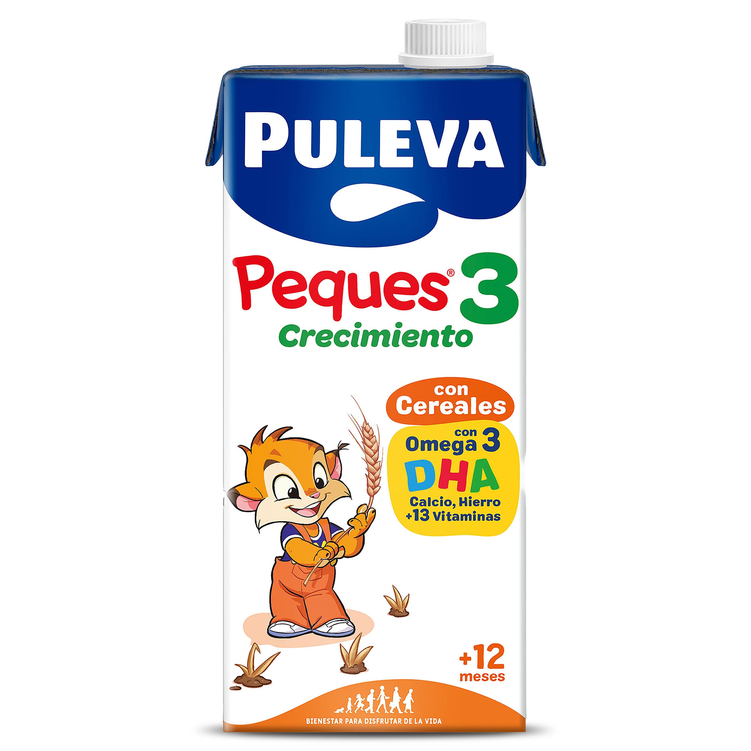 Leche infantil crecimiento con cereales Peques 3 Puleva 1 L