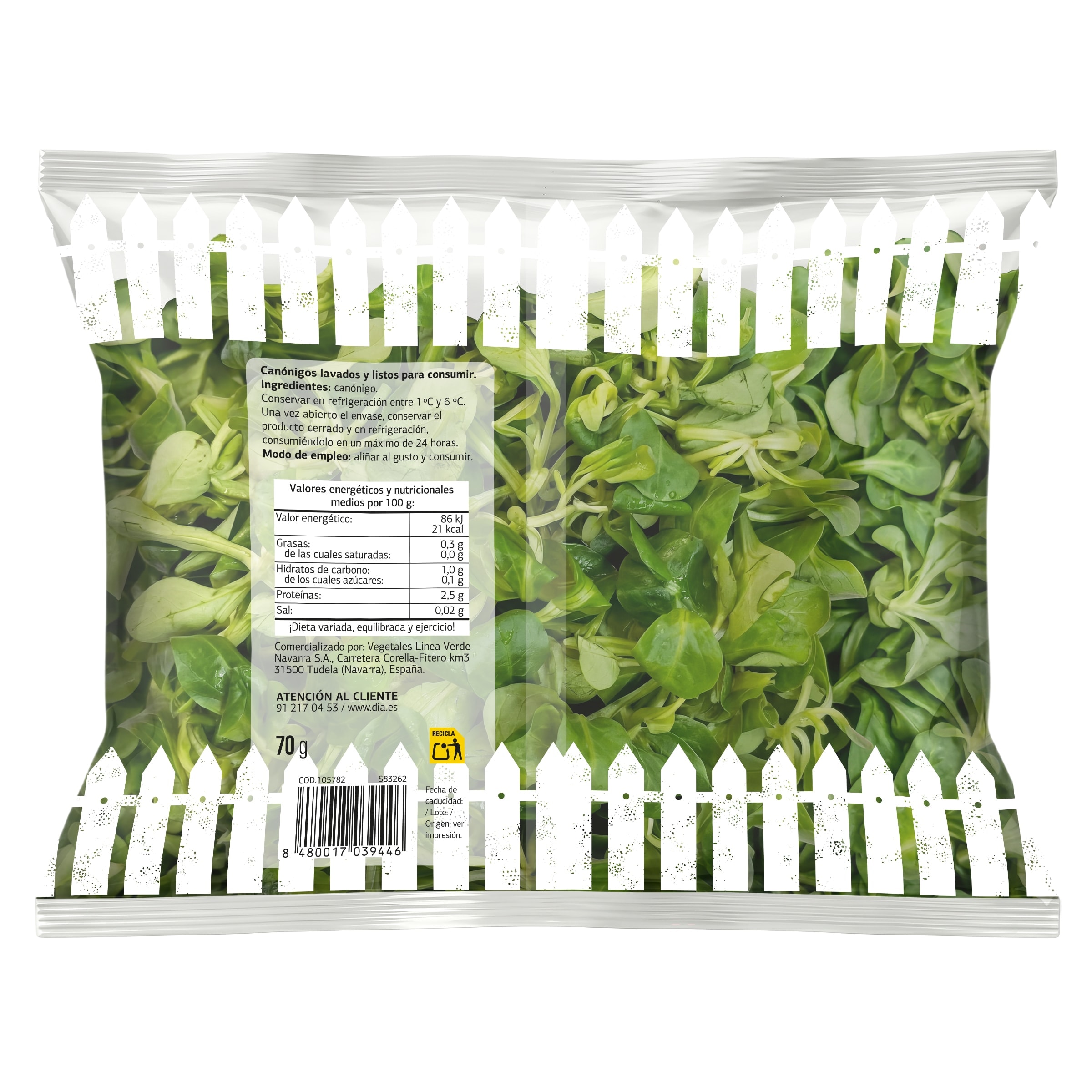 Canónigos Dia Vegecampo 70 g