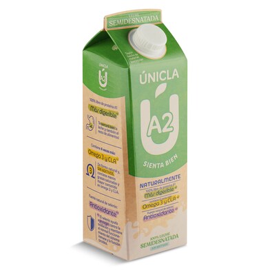 Leche semidesnatada A2 Únicla brik 1 l-0 Leche semidesnatada A2 Únicla brik 1 l-0