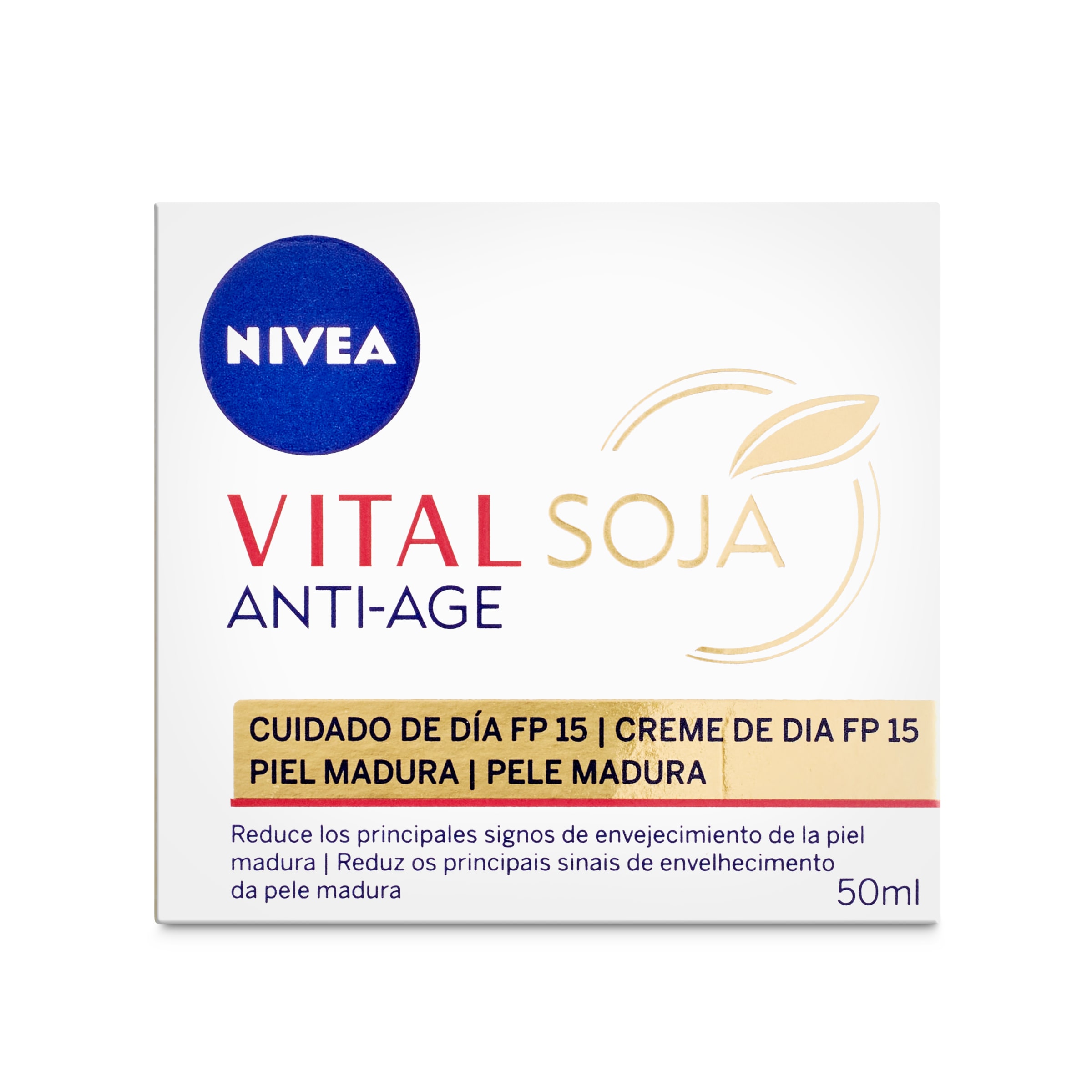 Crema de día antiarrugas con soja Nivea frasco 50 ml-0