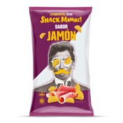 Patatas fritas onduladas sabor jamón Snack Maniac bolsa 170 g