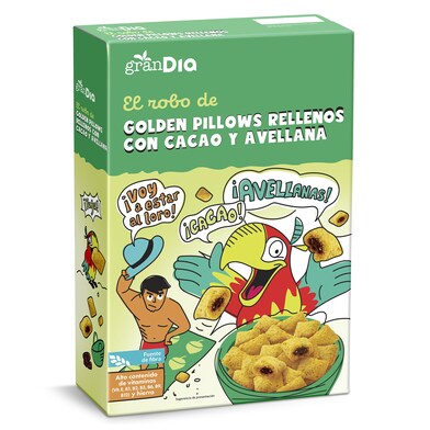 Cereales rellenos de cacao y avellana Gran Dia caja 500 g-0