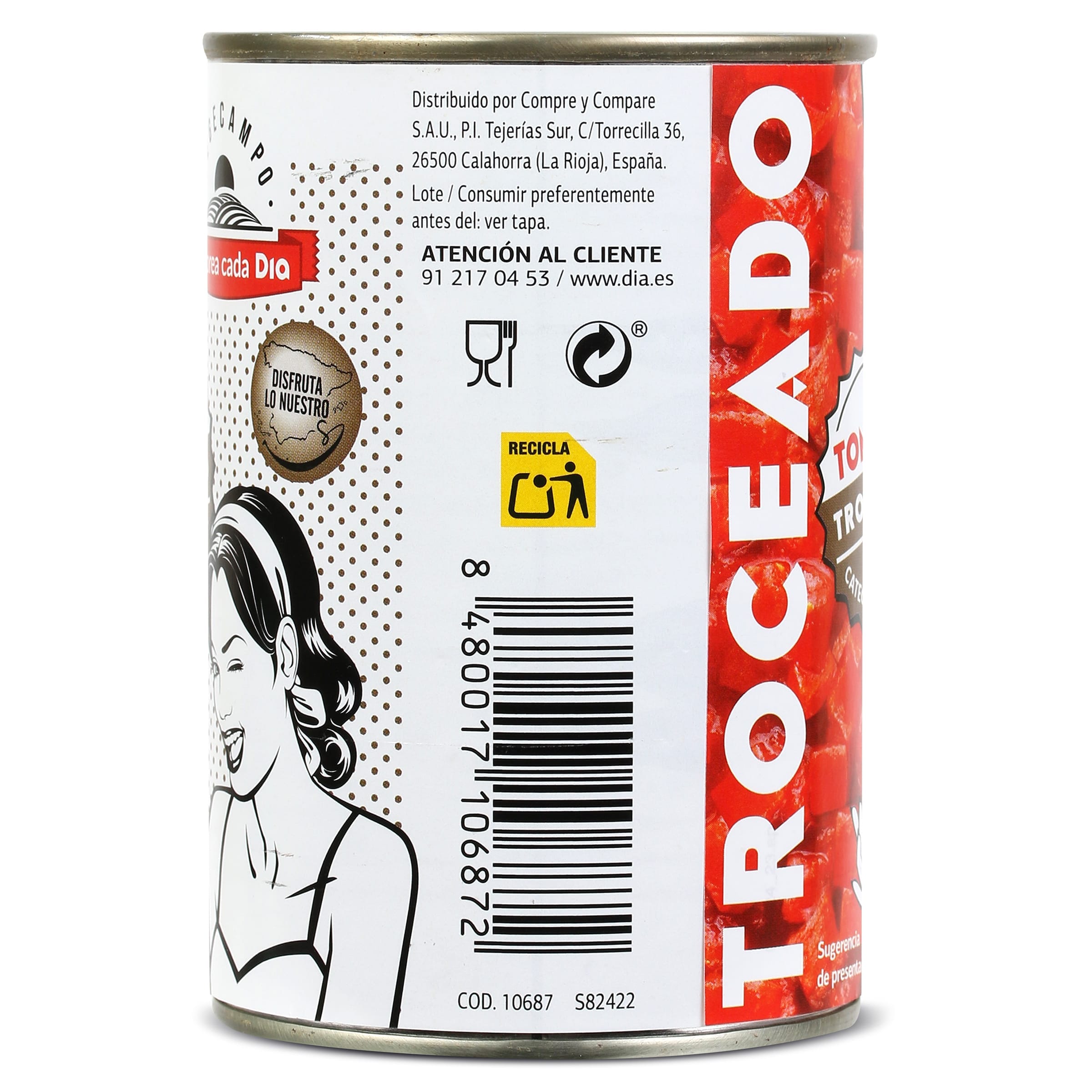 Tomate troceado Dia Vegecampo 400 g