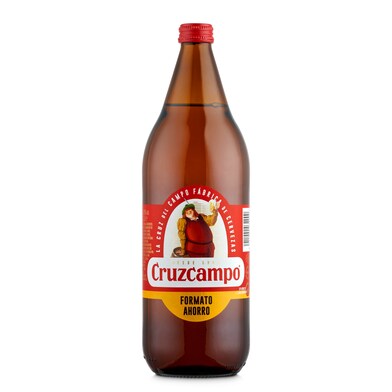 Cerveza Cruzcampo botella 1 l-0 Cerveza Cruzcampo botella 1 l-0