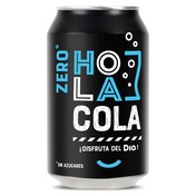 Refresco de cola zero Hola Cola lata 33 cl