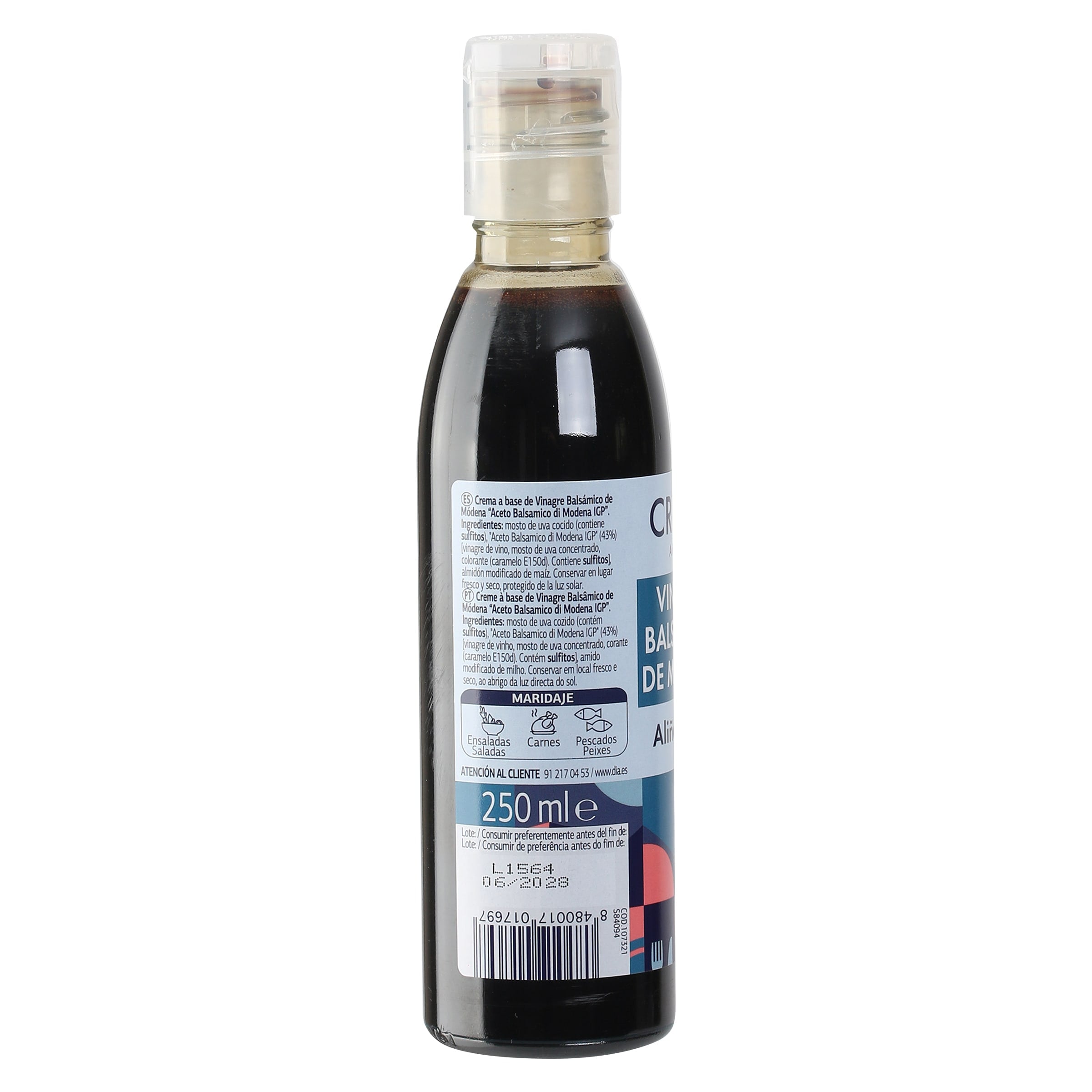 Crema de vinagre de Módena Aliña tu Dia 250 ml