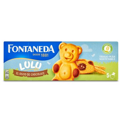 Bizcocho ositos lulú rellenos de chocolate Fontaneda caja 150 g-1 Bizcocho ositos lulú rellenos de chocolate Fontaneda caja 150 g-1