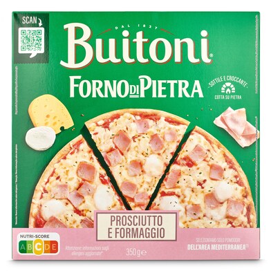 Pizza jamón y queso Buitoni Forno di pietra caja 350 g-1 Pizza jamón y queso Buitoni Forno di pietra caja 350 g-1