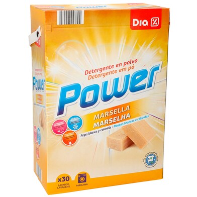 Detergente máquina polvo jabón marsella Dia caja 30 lavados-0 Detergente máquina polvo jabón marsella Dia caja 30 lavados-0