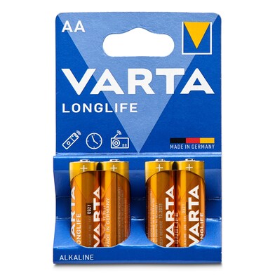 Pila alcalina aa Varta blister 4 unidades-0 Pila alcalina aa Varta blister 4 unidades-0