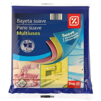 Bayeta absorbente y suave Dia bolsa 6 unidades-0