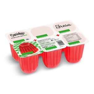 postre gelificado de fresa pack 6 x 100 g