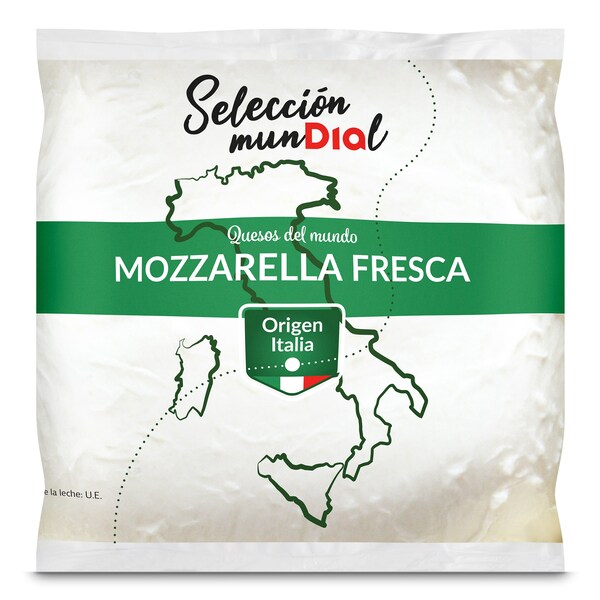 Queso Mozzarella Fresca Dia Lactea Bolsa 125 Gr.