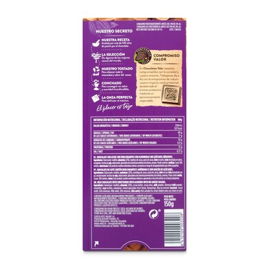Chocolate con leche y almendras enteras 0% azúcares Valor 150 g-1