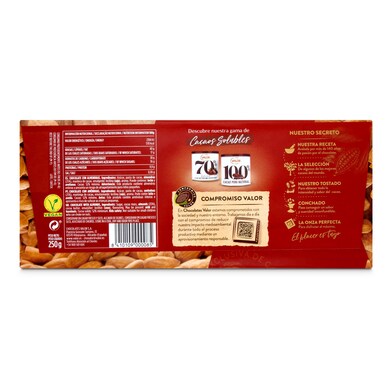 Chocolate puro con almendras enteras Valor 250 g-1