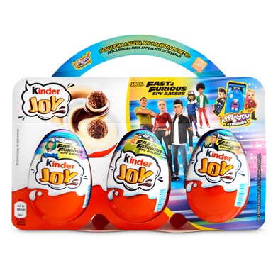 Huevos de chocolate con sorpresa 3 unidades Kinder caja 60 g -  Supermercados DIA