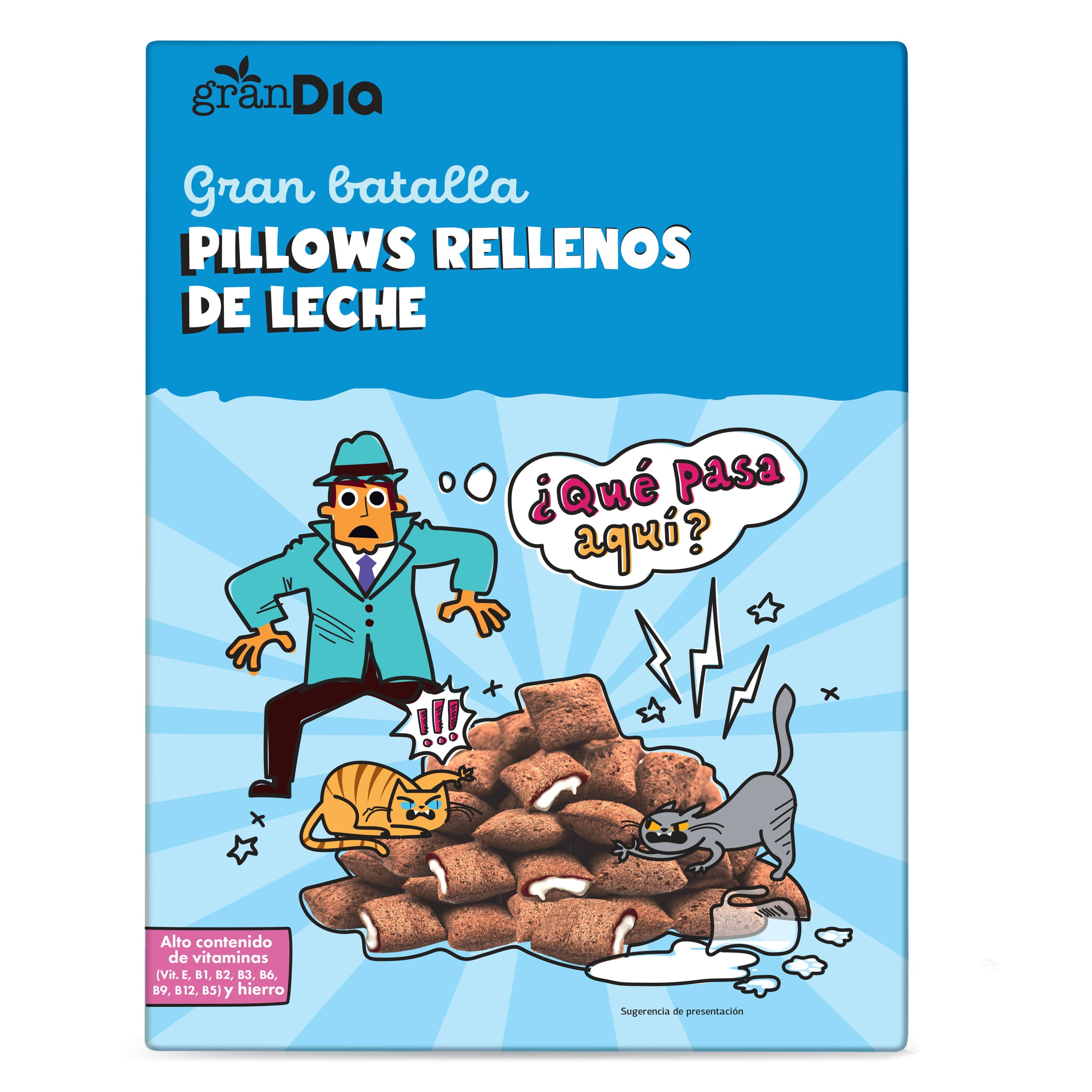 Cereales rellenos de leche Gran Dia 500 g